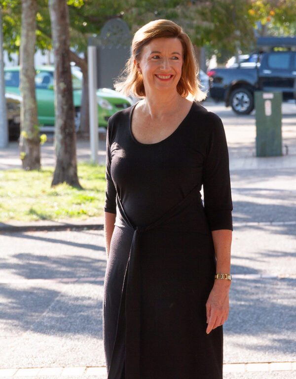 Merino wrap dress