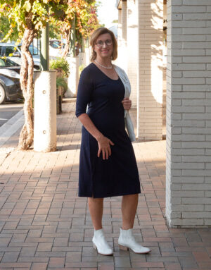 Merino wrap dress