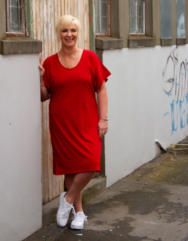 Merino shift dress