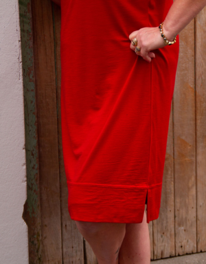 Merino shift dress