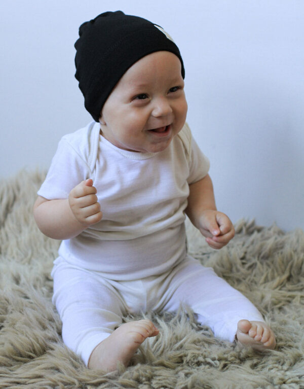 Baby merino knotted beanie