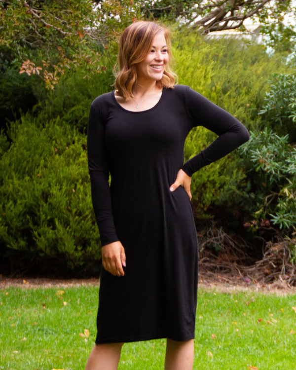 Merino Taurus Dress - Black