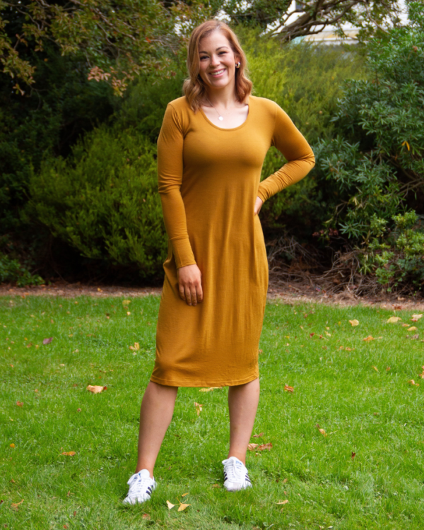 Merino Taurus Dress - Whiskey