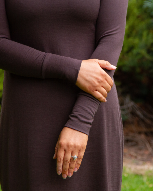 Merino Taurus Dress - Chestnut