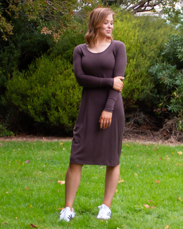 Merino Taurus Dress - Chestnut